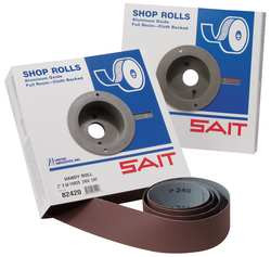 UNITED ABRASIVES-SAIT 82406 ABRASIVE ROLL 1-1/2 WX150 FT.L 240G RED