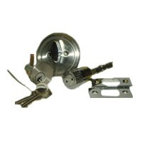 UNITED STATES HARDWARE D-113B RV ENTRANCE DEADBOLT, 2-3/8-IN., BRUSHED