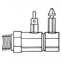 UNITED STATES HARDWARE M-016C 1/4IN NPT FUEL LINE FITTING