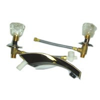UNITED STATES HARDWARE P-030N RV GARDEN TUB DECK FAUCET, BRASS WITH CH