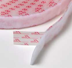 VELCRO 191129 RECLOSABLE FASTENER,LOOP,1-1/2" W,WHITE