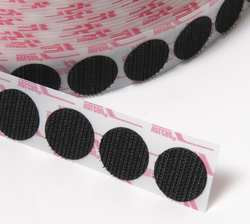 VELCRO 194122 RECLOSABLE HK DIA 1/2 BLACK PK1440
