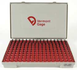 VERMONT GAGE 902300200 PIN GAGE SET PLUS 1.31-4.99MM BLACK