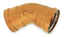 VIEGA 20663 VIEGA PROPRESS XL 45 ELBOW, 4" X 4"