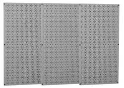 WALL CONTROL 35-P-3248GY WALL CONTROL INDUSTRIAL METAL PEGBOARD, 