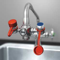 WATERSAVER FAUCET COMPANY EW100 EYEWASH,FAUCET MOUNT,4-1/4 W,2-1/4 D