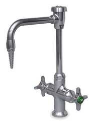 WATERSAVER FAUCET COMPANY L414VB GOOSENECK FAUCET WITH BARBED NOZZLE DECK