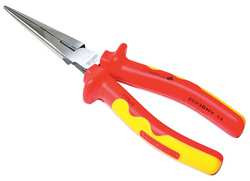 WESTWARD 1YXJ3 INSULATED NEEDLE NOSE PLIERS 8-1/8 IN