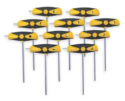 WIHA TOOLS 33497 BALL END HEX KEY SET 3/32 - 3/8 IN. ERGO