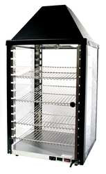 WISCO 00690-25-001-BLK-1 HEATED DISPLAY CASE 4 SHELF
