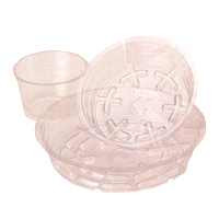 WOODSTREAM VS10 10IN CLEAR PLASTIC SAUCER