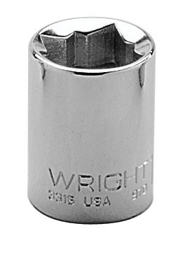 WRIGHT TOOLS 3322 SOCKET 3/8" DRIVE 8 POINT STANDARD DOUBL