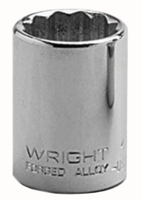 WRIGHT TOOLS 4122 11/16" 1/2"DR 12PT STD SOCKET