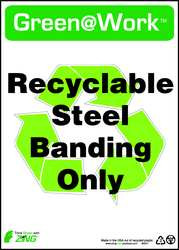 ZING ENTERPRISES, LLC 2047 ZING GREEN AT WORK SIGN RECYCLABLE STEEL