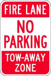 ZING ENTERPRISES, LLC 2493 ZING® ECO PARKING SIGN FIRE LANE NO