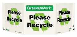 ZING ENTERPRISES, LLC 3009 ZING GREEN AT WORK TRI-VIEW SIGN PLEASE 