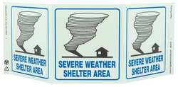 ZING ENTERPRISES, LLC 3057G ZING ECO SAFETY TRI VIEW SIGN SEVERE WEA