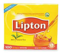 LIPTON 00291 TEA BAGS REGULAR PK100