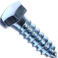 MIDWEST FASTENER 01313 BOLT LAG HEX ZINC 3/8X1-1/2
