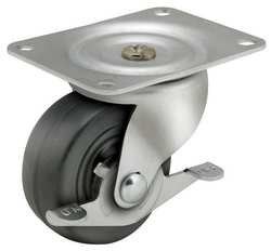 ALBION 01RN02041S003G SWIVEL PLATE CSTR W/BRKE 150 LB 2 IN DIA
