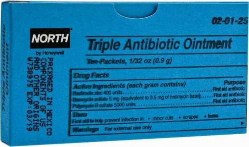 NORTH SAFETY PRODUCTS 020125 10 QTY 1 PACK (10) 1/32 OZ WOUND CARE OI