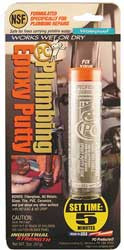 PC PRODUCTS 025598 PUTTY 2 PART PLUMBING EPOXY 2 OZ PKG GRY