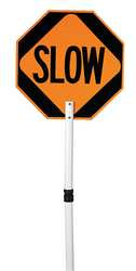CORONA CLIPPER COMPANY 03-827P PADDLE SIGN STOP/SLOW ABS PLASTIC