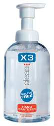 X3 CLEAN 10010 HANDSANITIZER,8.5OZ,MILD