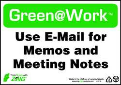 ZING ENTERPRISES, LLC 1018 SIGN,USE E-MAIL,7X10",PLASTIC