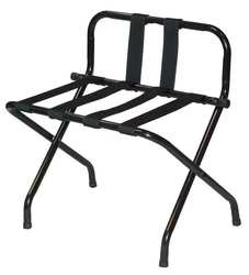 CSL FOODSERVICE AND HOSPITALITY 1055B-BL-BL LUGGAGE RACK,W/ HIGH BACK,BLACK,PK6