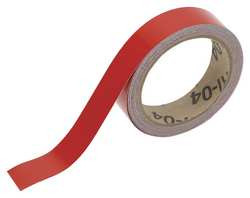 BRADY SPC ABSORBENTS 105974 PIPE MARKING TAPE,RED,1IN W,30FT ROLL L