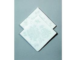 HOFFMASTER 125040 NAPKIN DINNER 17X17 PRESTIGE SILVER