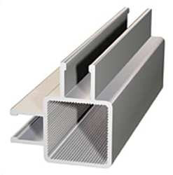 FAZTEK 13FT9030-48 FRAMING EXTRUSION DOUBLE CHANNEL L 48 IN