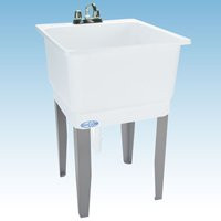 E.L. MUSTEE  SONS INC 14K LAUNDRY TUB, WHITE, 23 X 25-IN.