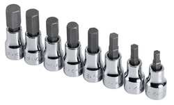 SK PROFESSIONAL TOOLS 19708 SOCKET BIT SET 3/8 IN DR 8 PC