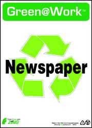 ZING ENTERPRISES, LLC 2022 ZING GREEN AT WORK SIGN NEWSPAPER WITH R