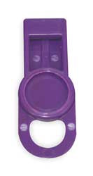 LABEL SAFE 205507 ID WASHER TAB LABEL,CIRCLE,PURPLE,PK6