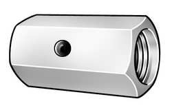 COUPLING NUT SUPPLY 205831BG COUPLING NUT SIGHTHOLE 1/4-28 PK 5