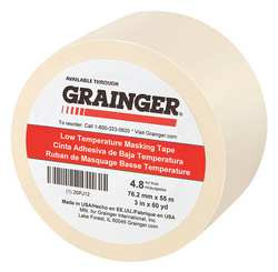 GRAINGER GLOBAL SOURCING 20PJ12 MASKING TAPE NATURAL 3IN X 60 YD.
