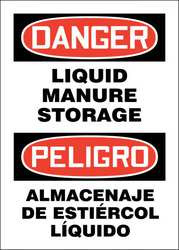 ACCUFORM SIGNS 219141-14X10A DANGER SIGN,ALUM,14X10 IN,BILINGUAL