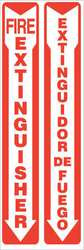 ACCUFORM SIGNS 219160-24X8S FIRE EXTINGUISHER SIGN,VINYL,24X8IN,E/S