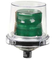 FEDERAL SIGNAL 225-120G WARNING LIGHT INCANDESCENT GREEN 120VAC