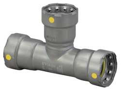 VIEGA 25366 MEGAPRESSG TEE, 1-1/2" X 1-1/2" X 3/4"