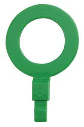 LABEL SAFE 260005 FILL POINT ID WASHER,1 NPT,GREEN,PK6