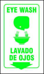 ZING ENTERPRISES, LLC 2617 ZING ECO SAFETY L SIGN EYE WASH BILINGUA