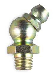 GF&D SYSTEMS 2PA83 GREASE FITTING,45DEG,1/4-28,PK10
