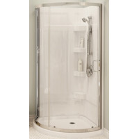 MAAX INC 300001-000-001-10 SHOWER KIT CYRENE RND 34IN