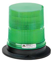 WOLO 3077P-G LED WARNING LIGHT GREEN 12/100VDC