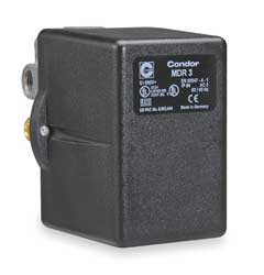CONDOR USA INC 31QGXEXX PRESSURE SWITCH 3PST 120/150 PSI