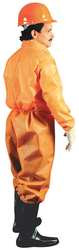 CELLUCAP 358441M COLLARED COVERALLS,ORANGE,M,ELASTIC,PK25